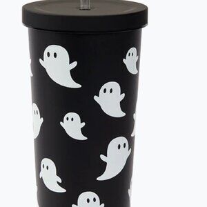 24oz Stainless Steel Ghost Straw Tumbler